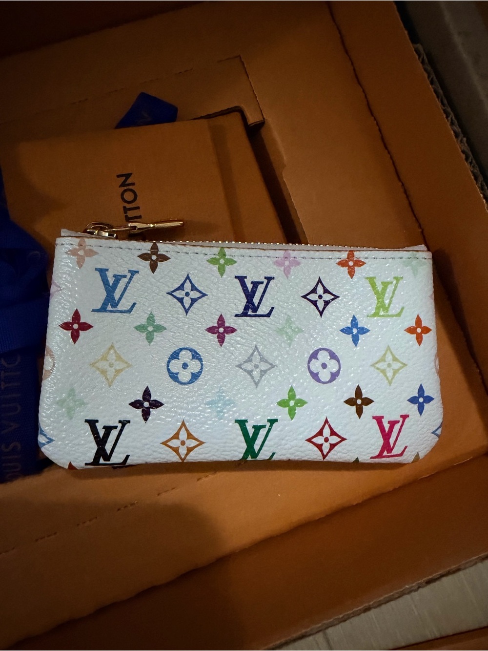 Louis Vuitton Multicolor Monogram Canvas Key Pouch - Picture 4 of 8